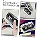 jojofuny 6pcs Cassette Tape Storage Box for Film Case Cassette Audio Holder Compact Retro Tape Organizer for Car Home Office