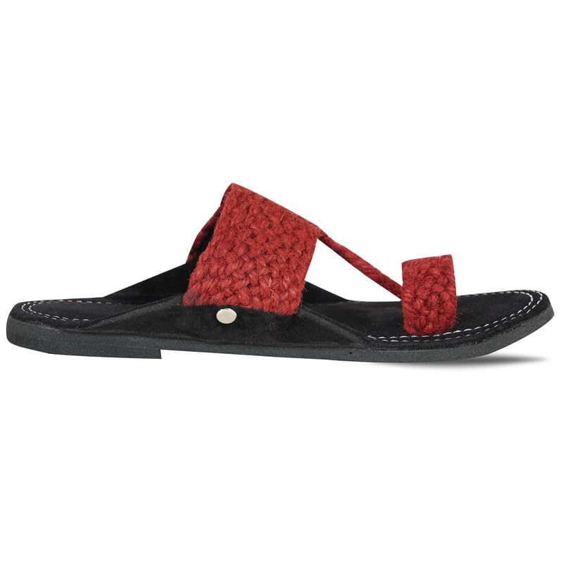 Image of DFR Ethnic Sandals For Boys Men, Comfortable Men's Rajasthani Slippers Chappals