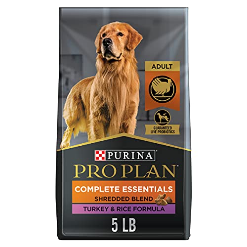 Purina Pro Plan High Protein Dog Food With Probiotics For Dogs, Shredded Blend Turkey & Rice Formula - 5 Lb. Bag #TOP29