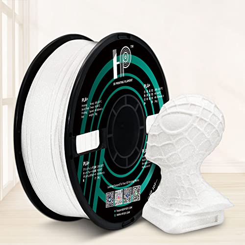 HP3DF Premium White PLA Glitter White Pla Filament 1.75mm 1KG PLA 2.2Lbs...