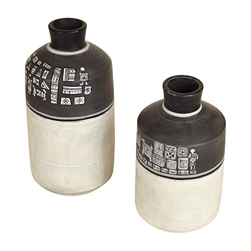 Image of Earthen Vases Handpainted with Warli Motifs