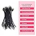 100% Real Human Hair 0.4cm Width 8 Inch Loc extensions Human Hair with Curly Ends 30 Strands per pack Full Handmade Dreadlock Extensions Can be dyed and bleached for Men Women Kids