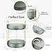 360° Rotating Makeup Organizer for Vanity, Large Capacity Bathroom Countertop Skincare, Spinning Perfume Cosmetics Organizer for Dresser Countertop, 2 Tier Green