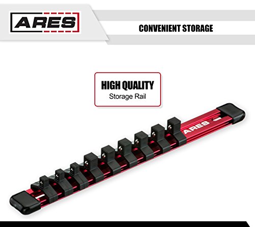 image for ARES 70496 - 9-Piece SAE Impact Hex Driver Socket Set - Chrome Moly St