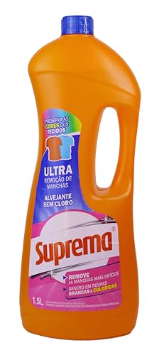 Suprema Alvejante Sem Cloro Remoção De Manchas/Roupas Coloridas 1.5L - Nova embalagem (Pode variar)