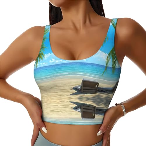 Débardeur de sport femme sans soutien-gorge apparent avec maintien intégré
