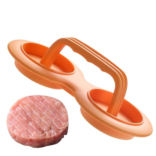 Prensa para hamburguesas – Herramienta manual para preparar hamburguesas de ternera, máquina antiadherente para tartas de carne de liberación fácil, ayuda de cocina para hamburguesas rellenas