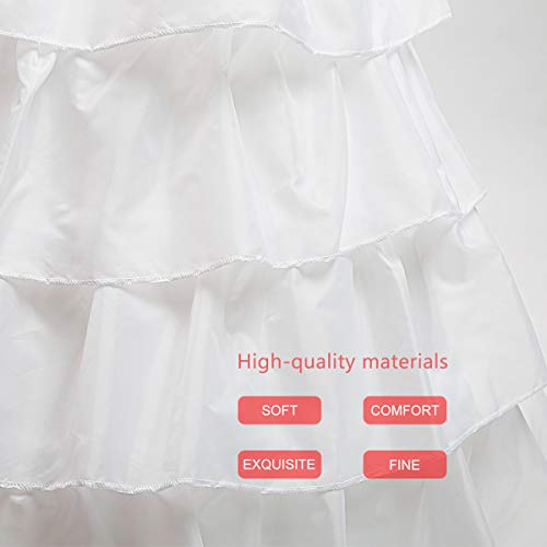 Hoop Skirt Full A-line Bridal Dress Gown Slip Petticoat for Wedding Dress Crinoline Underskirt Ball Gown2