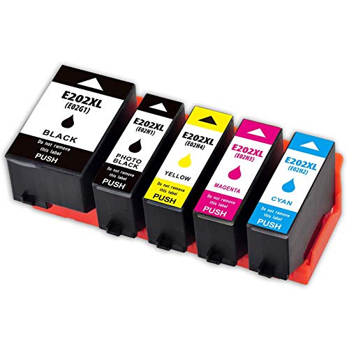 Kit 5 cartucce xl per epson t202 / e-202 t02g7