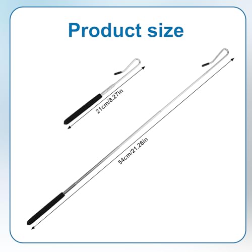 2pcs Puppet Handles Arm Control Rods, Premium Stainless Steel Professional Hand Puppet Arm Rods Metal Puppet Stick Accessory Easy to Use Puppet Arm Rods Practical Tools for SML Jeffy Puppets