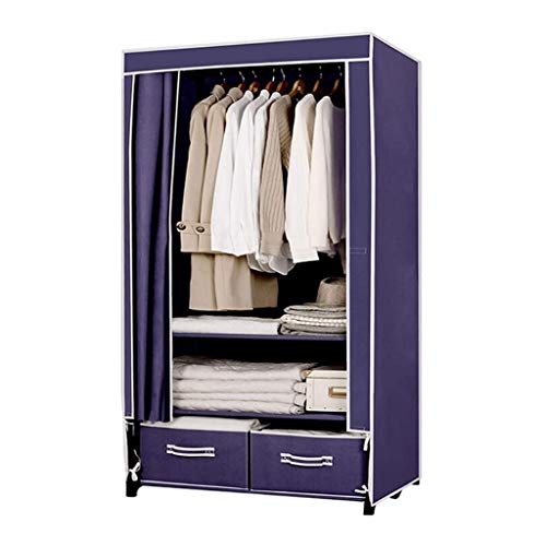 Armario dormitorio ahorrar espacio con combinación modular textil morada 2