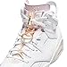 Jordan Womens Air 6 WMNS DH9696 100 Gold Hoops - Size 8.5W