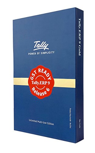 Tally.ERP 9: Gold- GST Ready (Multi User- Unlimited LAN Users & 10 Remote Users)