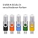 Intenso Office Line USB Stick 5X 64 GB | Super Speed USB-A 3.2 Speicherstick mit bis zu 70 MB/s | 5 Farben mit Metallbügel & Beschriftungsetiketten: Amazon.de: Computer & Zubehör