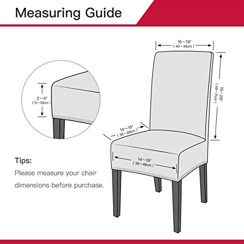 Maxmill MM-VD-LIGHT GREY-2 Velvet Dining Chair Slipcovers thumb #6