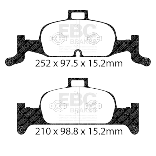 Image of EBC Brakes Redstuff 3000 Series Sport Brake Pad Set DP32290C to Fit AUDI