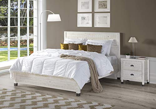 Camaflexi Baja Platform Bed, Queen Size, White #TOP3