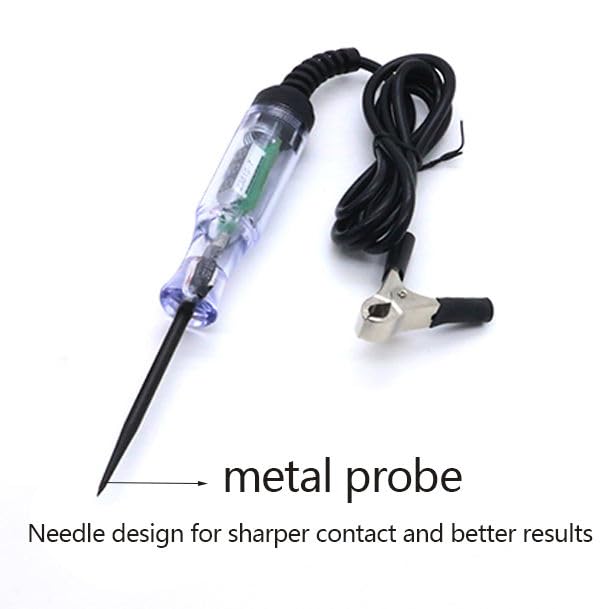 NityaEcommerce Car Circuit Tester, 3V-48V Electrical Volt Test Light with 39.3" Wire Harness, Voltage Measure Tool Kit, Universal for Most Cars, Trucks and Vans (Black #1) 1