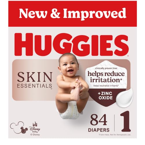 Image of Huggies Skin Essentials Diapers Size 1, 84 Count