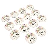 Toyvian 14stücke Teiliges -monatskarten Kreative Erinnerungen Für Neugeborene Für Und Feiern Engagierte Gravurtechnik Als Willkommensgeschenk