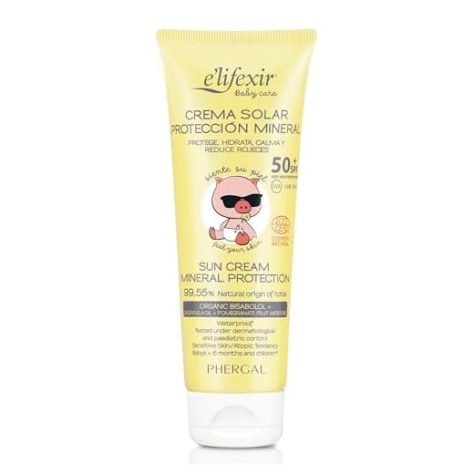 Elifexir Baby Care - Crema Solar Niño y Bebé | Hidratante, Nutritiva, Resistente Agua | Protector Solar UVA/UVB/IR-A | 100% Filtros Minerales | Sin Parabenes | Hipoalergénica | Piel Sensible -100ml