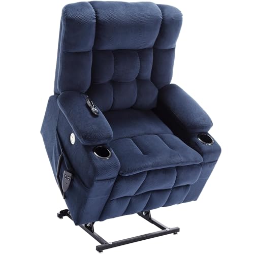 Sillón reclinable eléctrico con masaje y calor gris miniatura 1