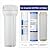 Universal 10 inch Whole House Water Filter Housing, Sediment Filter for RO Filtration System, 4 Screws, Wrench and 1/4" push fittings