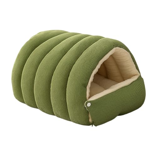Katzenbett Haus - Gemütliches Haustierzelt-Nest für Wärme und Komfort, weiches Kissen innen mit rutschfestem Boden, Kätzchen-Höhlenbett für Katzen, Hunde, Welpen, drinnen, draußen, Wohnzimmer, Winter
