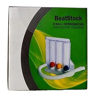 BeatStock 3 Ball Lung Exerciser/ Respiratory Exerciser/ Respirometer Spirometer for Breathing Exerciser with Lung Strengthener (Multi, 1)