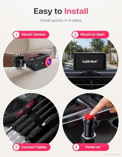 LUCKVIEW BM2PRO Dual Car Baby Monitor for 2 Kids, 5.2"" 1080P HD, Split Screen & Full View, Auto Night Vision, Easy Setup - image 7