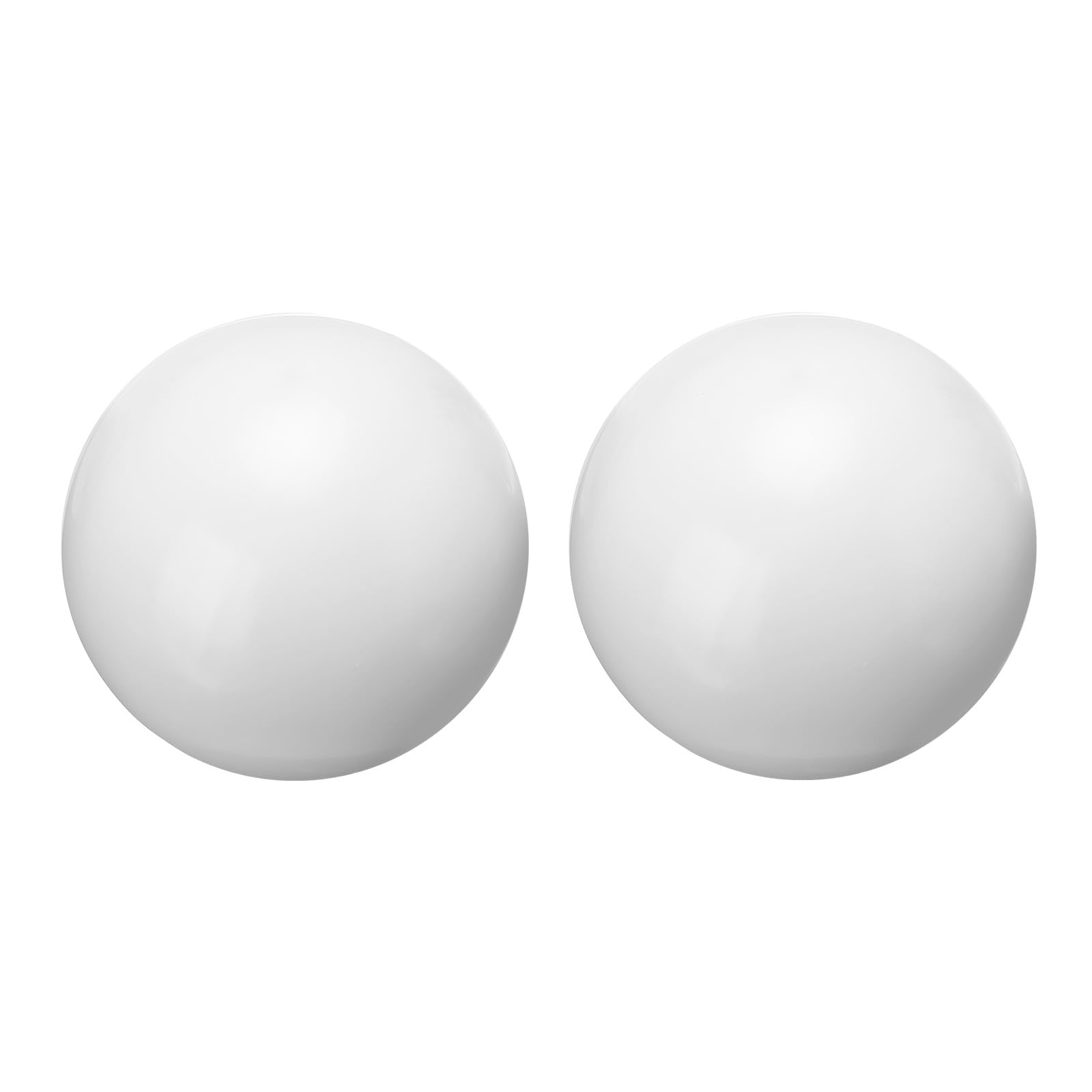 uxcell 2 Pcs Gazing Globe Decor Ball 2.5 Inch 63mm Reflective Garden Sphere Hollow Ball, Seamless Stainless Steel Gazing Ball, Smooth Mirror Globe for Garden Home Decor, Bright White-image-14