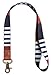 Produktbild SENLLY Umhängeband Schlüsselband Neck Lanyard strip mit Karabinerhaken und echtem Leder, für ID Badge Card Holder, Ausweishülle, Schlüssel, Mobile Handys Telefon (Classic Stripes)