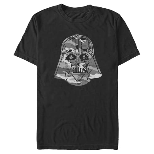 T-shirt Star Wars Camo Vador Noir Finitions Soignées Coupe XXL Tall Homme