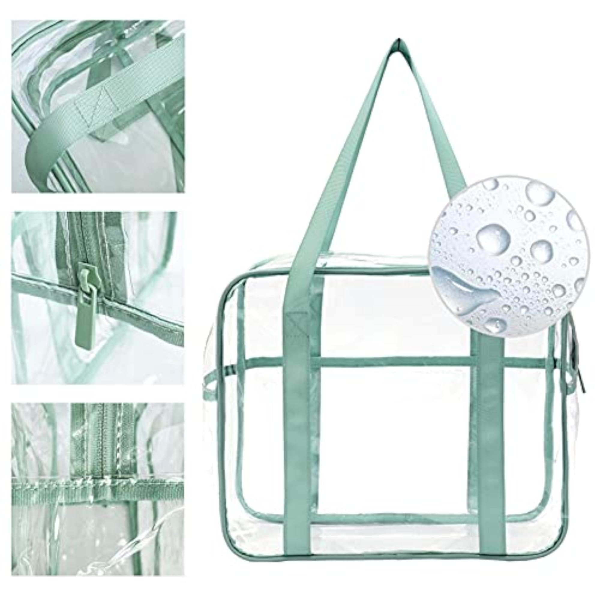 Large Clear Cosmetic Bag Transparent Makeup Toiletry Organizer