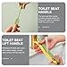 Uonlytech Toilet Seat Lifter Handle Silicone Toilet Lid Handle for Easy Lifting Compatible Various Models Tool Installation Portable