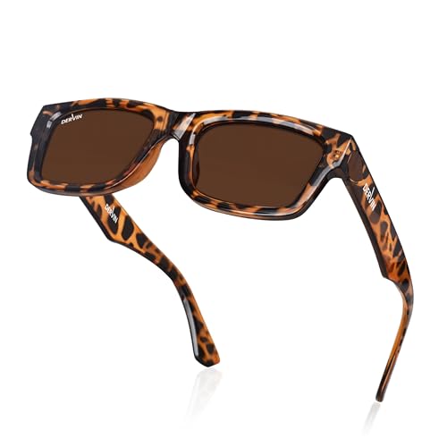 Image of Dervin UV Protection Polarized Rectangular Sunglasses for Men and Women
