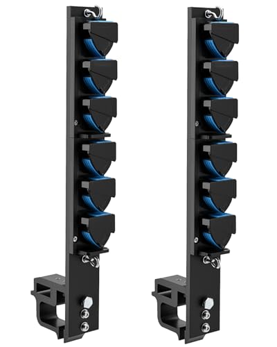 SPARKWHIZ Aluminum Fishing Rod Holder for Truck Boat Clamp on Fishing Pole Racks Holds 6 Rods