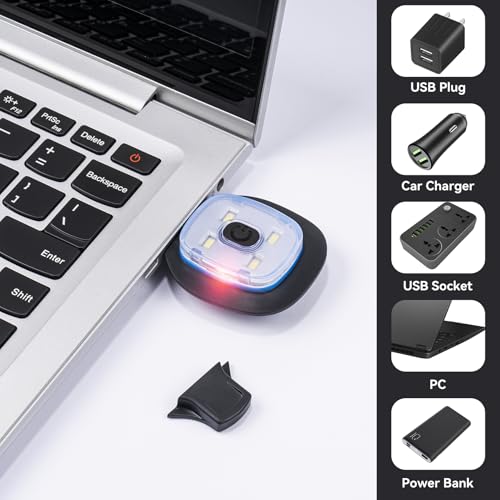 Etsfmoa Unisex Hat with Light for Kids,Winter Knitted Beanie,Gifts for Boys and Girls,Rechargeable Headlamp LED Cap4