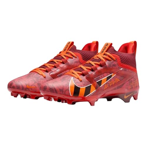 Image of Nike Alpha Menace 4 Elite Football Cleats (FD7036-600, University Red /Team Red /Black /White)