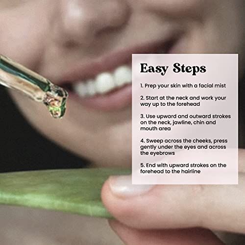 Roselynboutique Gua Sha Facial Tools Manual Facial Massage Stick - Face Massager Guasha Skin Care Tool For Men Women (Green Guasha) #TOP5