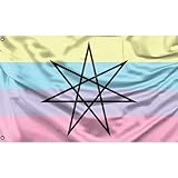 Yard Flaggen Kingender Pride Außenbanner Lebendige Farbe Hanging Flag Langlebig Feiertage Flags Für Fête Carnaval Extérieur 90X150 CM