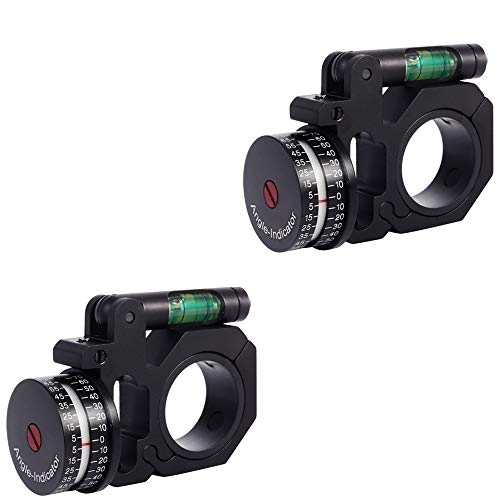 WestHunter Angle Cosine Indicator with Bubble Level,1\"/30mm Tube Hunting Rifle Scope Mounts,Precision Shooting Optics Accessories, 2 Pcs