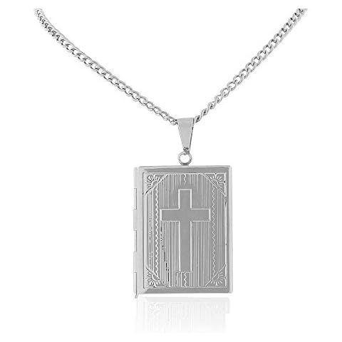 My Daily Styles Silver Bible Locket Cover
