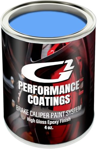Image of G2 High Temperature Brake Caliper Paint Kit - High Gloss, Wear and Heat Resistant, Epoxy Paint System - Dries Hard, No Flaking or Fading Hawkins Blue
