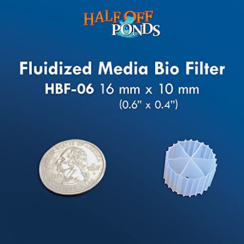 Filtro biológico fluidizado MBBR 16mm x 10mm 3.5 pie cúbico miniatura 3