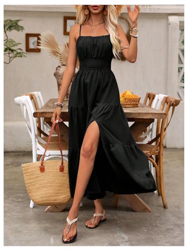 Image of BEAUDRM Women's Summer Maxi Dresses Boho Dresses Beach Vacation Sundresses | Fall Wedding Guest Dress, Summer Dresses for Women, Vacation Summer Outfits, Flowy Dresses
