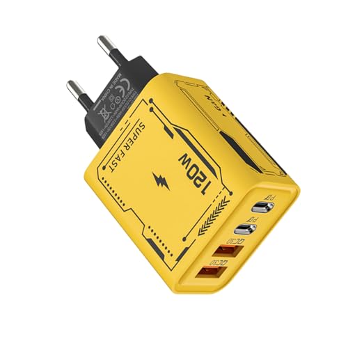 Abs Tipo C Carga De Carga Usb Bloque De Carga | Adaptador De 12-W A 4 Puertos Ladrillo Usb + Tipo C Conector De Pared | Rueda Para Bicicleta De Enchufe De La Ue Portátil Con Múltiples Con
