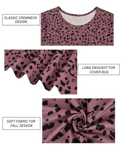 Image of CARCOS Plus Size Tops for Women Color Block Flower /Striped /Camo Crew Neck Long Sleeve Tee Shirt