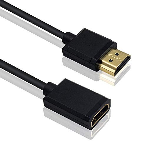 Rallonge HDMI 4K fine Duttek pour espace restreint et TV murale 60cm