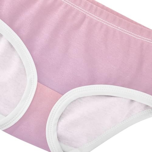 Cotton Girls Underwear Toddler Blush Pink Gradient Panties for Girl Animal Briefs Girls Undies 2t4